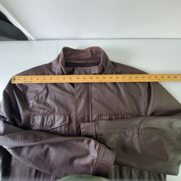 Banana Republic Men's Utility Jacket XL Wind Resistant Zip and Button-up Coat - Picture 9 of 16